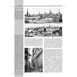 Old Town Restoration in Germany and in Europe until the Beginning of World War II. A reminding of reasons and methods